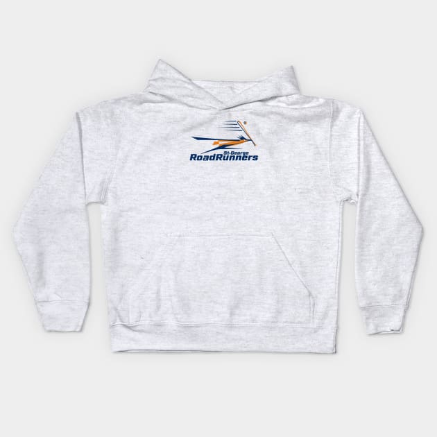 Defunct St. George RoadRunners Baseball Kids Hoodie by LocalZonly